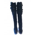 Bottes en daim JL SCHERRER noires T 39 