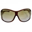 Lunettes de soleil GUCCI marron en plastique