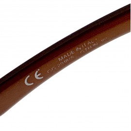 Lunettes de soleil GUCCI marron en plastique