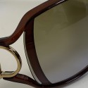 Lunettes de soleil GUCCI marron en plastique