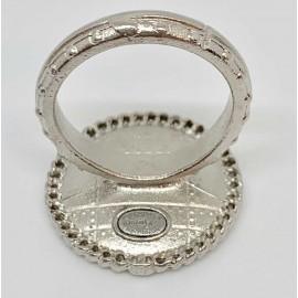 Bague CHANEL grise T51 CC en hologramme