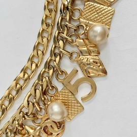 CHANEL Vintage Chain and Charms Necklace-Belt 