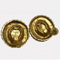 CHANEL Vintage Gold Earrings