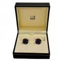 bouton de manchette DUNHILL bleu