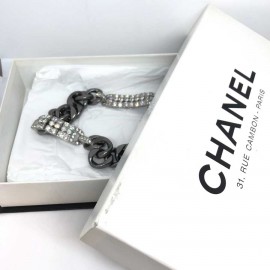 Ceinture CHANEL chaine argent et strass