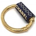 CHANEL bracelet bleu céramique et strass