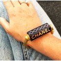 CHANEL bracelet bleu céramique et strass