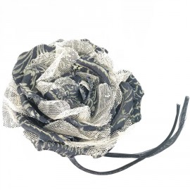 Broche DOLCE & GABBANA tulle et noir et or