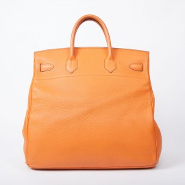 Sac Haut à courroies HERMES cuir togo orange