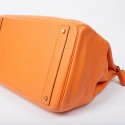 Sac Haut à Courroies HERMES cuir togo orange