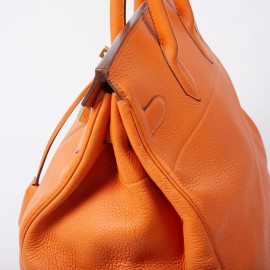 Sac Haut à courroies HERMES cuir togo orange