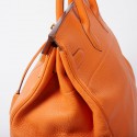 Sac Haut à courroies HERMES cuir togo orange