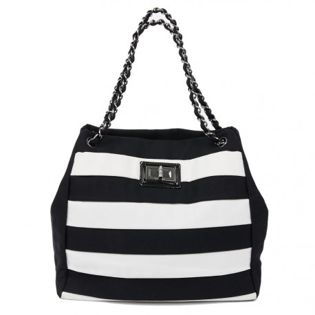 Sac bicolore chanel noir et blanc