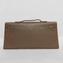 Pochette Kelly HERMES taupe