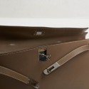 Pochette Kelly HERMES taupe