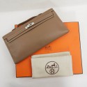 Pochette Kelly HERMES taupe