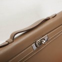 Pochette Kelly HERMES taupe