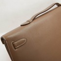 Pochette Kelly HERMES taupe