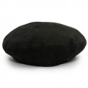 Maison Michel black beret in lamb leather