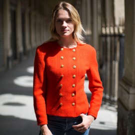 Veste rouge T38 CHANEL vintage