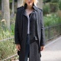 CHANEL Paris-Moscow Cape-coat  in grey wool 