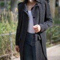 CHANEL Paris-Moscow Cape-coat  in grey wool 