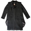 CHANEL Paris-Moscow Cape-coat  in grey wool 