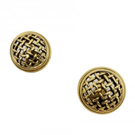 Boucles d'oreille clips SAINT LAURENT Vintage dorés