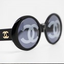 Lunettes de soleil CHANEL CC Vintage noire