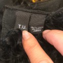 Gants noirs CHANEL TU voile et agneau 