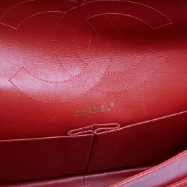 2.55 CHANEL cuir d'agneau rouge