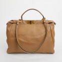 Peekaboo FENDI GM cuir grainé gold