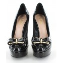 Escarpins SEBASTIAN en cuir noir verni T 38