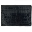 Porte repertoire HERMES alligator Porosus noir