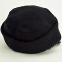 Casquette CHRISTIAN DIOR. cachemire et cuir noir