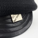 Casquette CHRISTIAN DIOR. cachemire et cuir noir