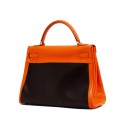 Kelly 32 HERMES toile amazonia et swift orange