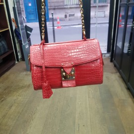 Sac rouge LOUIS VUITTON alligator 