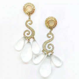 Longues boucles d'oreille vintage