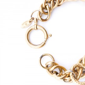 CHANEL Charms Bracelet in Gilt Metal