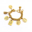 CHANEL Charms Bracelet in Gilt Metal