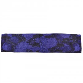 Foulard Roberto Cavalli en soie violet et noir