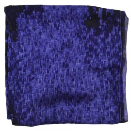 Foulard Roberto Cavalli en soie violet et noir