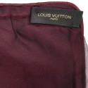 LOUIS VUITTON Châle en velours rouge Cardinal