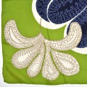 Foulard Dior soie Vert et bleu 