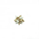 Broche fleur MARGUERITE DE VALOIS beige