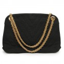 CHANEL sac vintage jersey noir