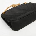 CHANEL sac vintage jersey noir