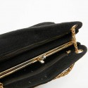 CHANEL sac vintage jersey noir